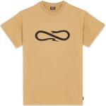 Magliette & T-shirt sabbia XL di cotone a girocollo mezza manica con scollo rotondo 