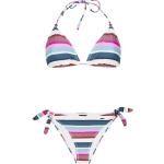 Bikini slip multicolore XXL taglie comode a righe per Donna Protest Bandita 
