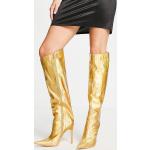 Public Desire - Independent - Stivali al ginocchio color oro metallizzato