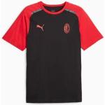 Puma Ac Milan T-shirt maglia maglietta 2023 24 Nero Cotone Jersey Casuals