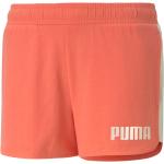 Pantaloni sportivi arancioni 8 anni di gomma tinta unita sostenibili per bambina Puma di Dressinn.com 