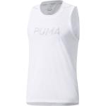 T-shirt scontate bianche M in poliestere senza manica da running per Uomo Puma 