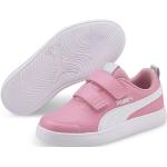 Sneakers larghezza E rosa numero 28 in similpelle chiusura velcro a strappo per bambini Puma Courtflex 