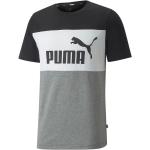 Magliette & T-shirt color block grigie L di cotone mezza manica con scollo rotondo per Uomo Puma 
