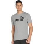 Magliette & T-shirt grigie 4 XL di cotone sostenibili per l'autunno con scollo rotondo per Uomo Puma Heather 