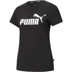 Magliette & T-shirt scontate nere M di cotone mezza manica con manica corta per Donna Puma Essential 