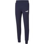 Pantaloni classici blu XL di cotone sostenibili con elastico per Uomo Puma Essential 