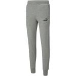 Pantaloni tuta scontati grigi M di cotone sostenibili per Uomo Puma Essential 