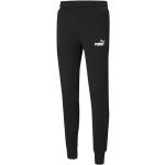 Pantaloni tuta scontati neri XL di cotone sostenibili per Uomo Puma Essential 