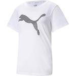Magliette & T-shirt scontate bianche S in viscosa mezza manica con animali per Donna Puma Evostripe 