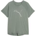 Magliette & T-shirt scontate verdi L traspiranti mezza manica con scollo rotondo per Donna Puma Evostripe 