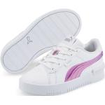 Sneakers larghezza E bianche numero 34 in similpelle con stringhe per bambini Puma Jada 