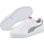 Sneakers larghezza E eleganti bianche numero 37 in similpelle animalier per l'estate per bambini Puma Jada 