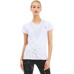 Magliette & T-shirt scontate bianche S in poliestere Bio traspiranti mezza manica con manica corta per Donna Puma 