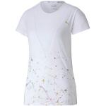 T-shirt scontate bianche XS a girocollo da fitness per Donna Puma 