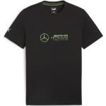 Magliette & T-shirt scontate classiche nere XXL taglie comode di cotone mezza manica con manica corta per Uomo Puma Mercedes Formula 1 Mercedes AMG F1 