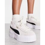 Sneakers larghezza E scontate bianco sporco numero 35,5 di gomma antiscivolo platform Puma Mayze 