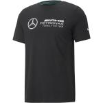 Magliette & T-shirt scontate nere S con scollo rotondo per Uomo Puma Mercedes Formula 1 Mercedes AMG F1 