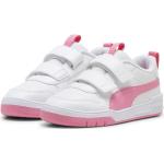 Sneakers larghezza A rosa numero 18 chiusura velcro a strappo per bambini Puma Multiflex 