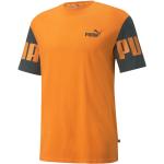 Magliette & T-shirt scontate color block arancioni M di gomma sostenibili mezza manica con manica corta per Uomo Puma 