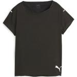 T-shirt scontate nere M mezza manica da running per Donna Puma 