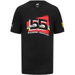 Magliette & T-shirt stampate nere XXL taglie comode di cotone per Uomo Puma Ferrari Formula 1 Scuderia Ferrari 