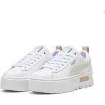 Sneakers larghezza E scontate eleganti bianche numero 36 di gomma con stringhe platform per Donna Puma Select 