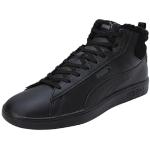 Sneakers alte larghezza E casual nere numero 44,5 di tessuto sintetico con stringhe per Donna Puma Smash 