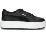 Sneakers larghezza E scontate nere numero 39 di tessuto sintetico con tacco da 3 cm a 5 cm platform per Donna Puma 
