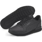 Sneakers stringate larghezza E scontate classiche nere numero 36 di pelle con stringhe per bambini Puma St Runner 