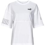 Magliette & T-shirt scontate color block bianche S mezza manica con manica corta per Donna Puma 