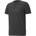 Magliette & T-shirt scontate grigie M di cotone sostenibili con scollo rotondo per Uomo Puma Heather 