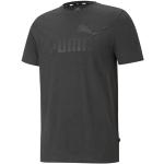 Magliette & T-shirt scontate grigie XL di cotone sostenibili con scollo rotondo per Uomo Puma Heather 