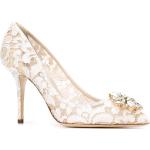 Décolleté larghezza E bianche numero 37 a fiori tacco stiletto con tacco a spillo per Donna Dolce&Gabbana Dolce 