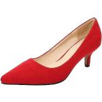 Sandali gioiello larghezza E vintage rossi numero 37 tinta unita con strass traspiranti per matrimonio per Donna 