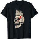 Magliette & T-shirt punk nere S con teschio per Uomo 