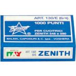 Punti metallici ZENITH 130/E 6/4 Conf. 1000 pezzi - 0311301401