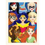 Pyramid International DC Super Hero Girls Personaggi (Close Up) – Montato Stampa Memorabilia 30 x 40 cm, Carta, Multicolore, 30 x 40 x 1.3 cm
