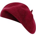 Cappelli invernali classici rossi in acrilico per Donna 