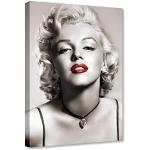 Poster moderni grigi in legno di abete finitura opaca sostenibili di film Marilyn Monroe 
