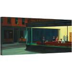 canvashop Quadro Edward Hopper Nighthawks Cm 100X50 Stampe Da Parete Su Tela Canvas Quadri Moderni Soggiorno Arredo Casa Arte