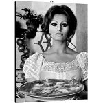Quadro Mangiaspaghetti cod. 35 Sofia Loren cm 35x5