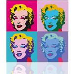 Quadri Pop art moderni multicolore di legno Andy Warhol 