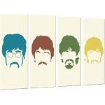 Quadro Su Legno, The Beatles, John Lennon, Paul Mccartney, Famous, Music, 131 x 62cm, Stampa in qualita fotografica. Ref. 26657