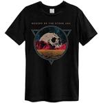 Queens Of The Stone Age T Shirt Skull Planet Band Logo Ufficiale Unisex Charcoal Size L