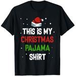 T-shirt pigiama nere S per Natale per Uomo 
