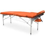 Lettini arancioni in alluminio pieghevoli per massaggi 