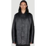 Raf Simons Leather Car Jacket - Man Jackets Black Eu - 48