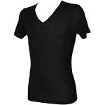Magliette & T-shirt nere L taglie comode di lana merino con scollo a V a tema insetti mezza manica con scollo a V per Uomo RAGNO 