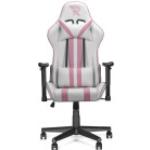 Sedie rosa in acciaio con schienale regolabile da gaming 